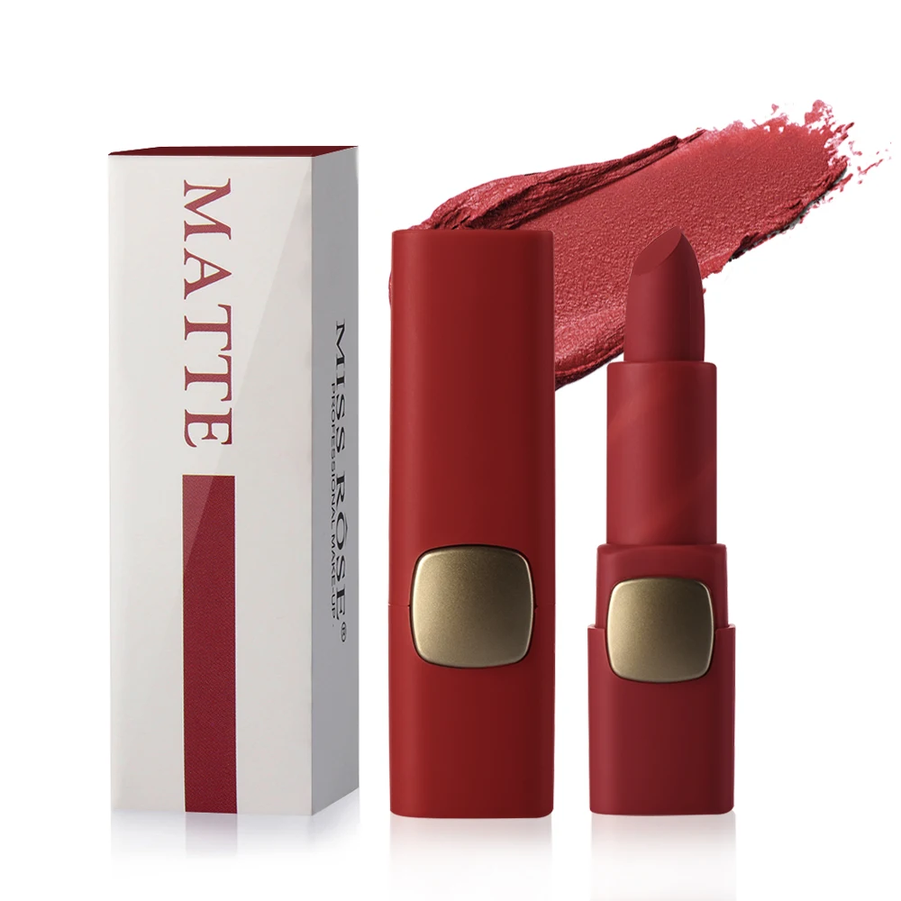 MISS ROSE Moisturizing Matte Lipstick Sexy Red Lips Nude Lipstick Matte Cosmetics Lip Stick Makeup Cosmetics Beauty Tool 9 Color
MISS ROSE Moisturizing Matte Lipstick Sexy Red Lips Nude Lipstick Matte Cosmetics Lip Stick Makeup Cosmetics Beauty Tool 9 Color