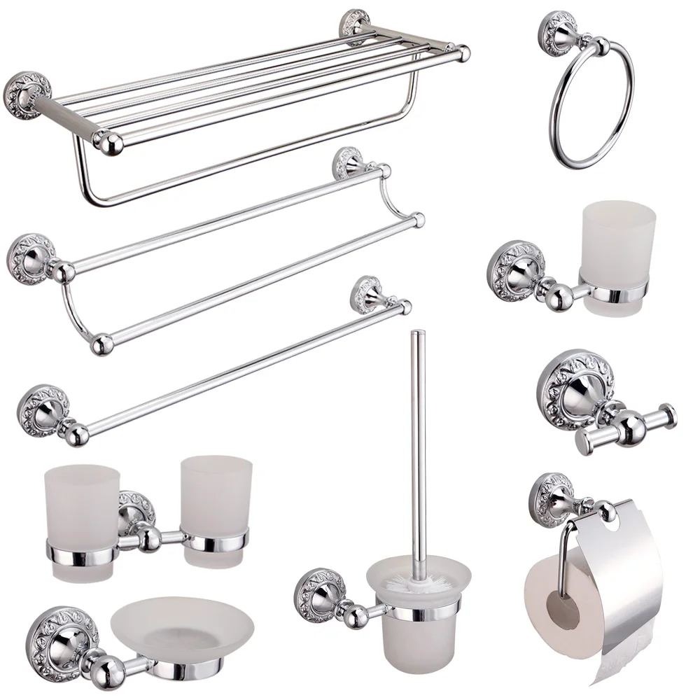 AUSWIND modern carved bathroom towel rack 60cm silver toilet paper holder mirror plated surface finishing bathroom hardware sets 
AUSWIND modern carved bathroom towel rack 60cm silver toilet paper holder mirror plated surface finishing bathroom hardware sets