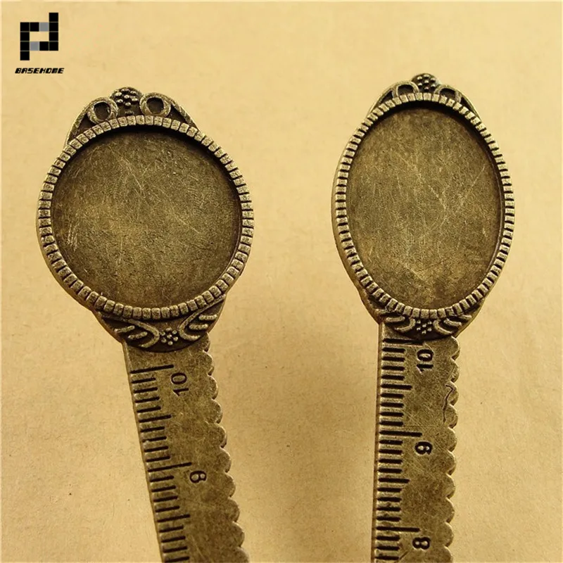 BASEHOME 5pcs/lot Antique Vintage Metal Ruler Bookmark Cabochon Base Bookmark Setting for 20mm/18x25mm DIY Bookmarks Making
BASEHOME 5pcs/lot Antique Vintage Metal Ruler Bookmark Cabochon Base Bookmark Setting for 20mm/18x25mm DIY Bookmarks Making