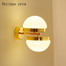 Postmodern creativity LED golden wall lamp living room bedroom bedside lamp Nordic simple personality glass ball wall lamp
Postmodern creativity LED golden wall lamp living room bedroom bedside lamp Nordic simple personality glass ball wall lamp