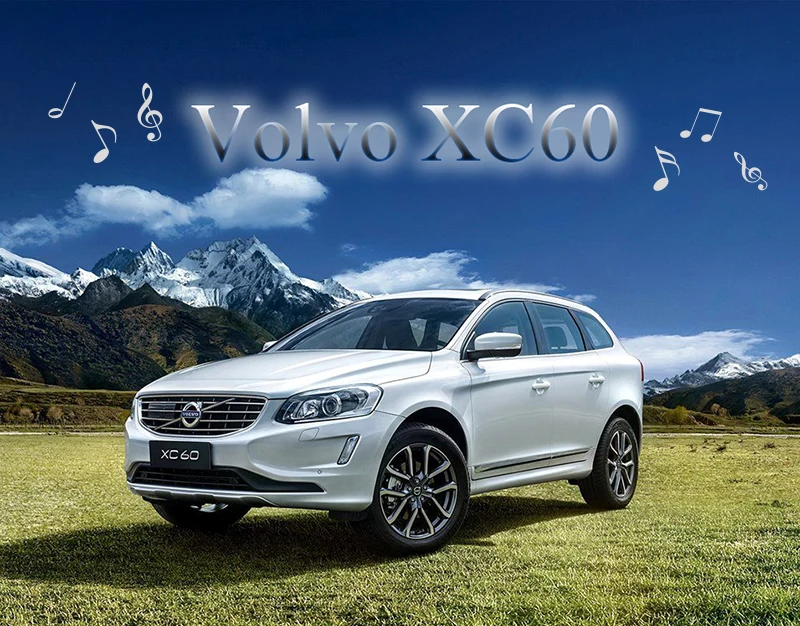 For volvo xc60 s60 Accessories Stainless Steel Air Conditioning Vent Cover Interior Bashboard Outlet Frame Decoration 3D Sticker (6)