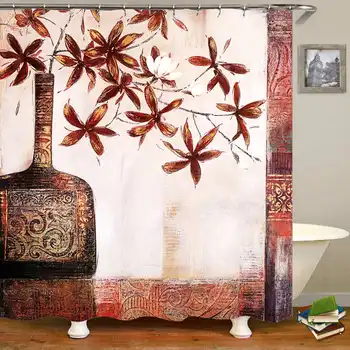 Vintage 3D Polyester Shower Curtain Hooks Set 180x180cm Waterproof Shower Bath Curtain Home Decoration Bathroom Accessories
Vintage 3D Polyester Shower Curtain Hooks Set 180x180cm Waterproof Shower Bath Curtain Home Decoration Bathroom Accessories