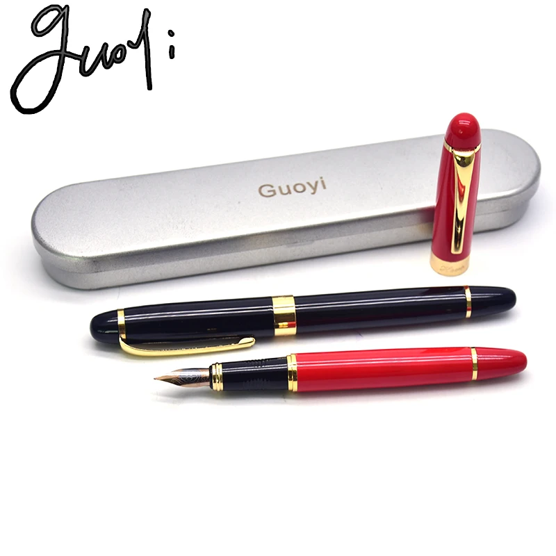 Guoyi G201 heavy metal two-color ink pen office supplies for school stationery gifts luxury pen & hotel business fountain pen
Guoyi G201 heavy metal two-color ink pen office supplies for school stationery gifts luxury pen & hotel business fountain pen