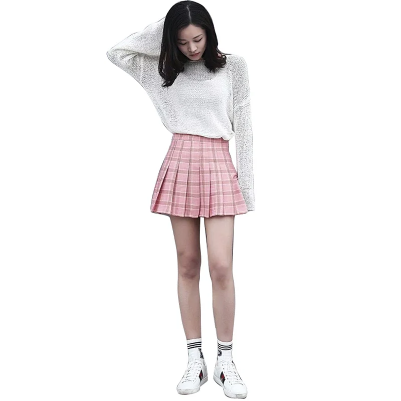 Fashion Summer Skirt Women Girls Plaid Skirt High Waist Pleated Skater Skirt A-line School Skirt Uniform With Inner Shorts
Fashion Summer Skirt Women Girls Plaid Skirt High Waist Pleated Skater Skirt A-line School Skirt Uniform With Inner Shorts