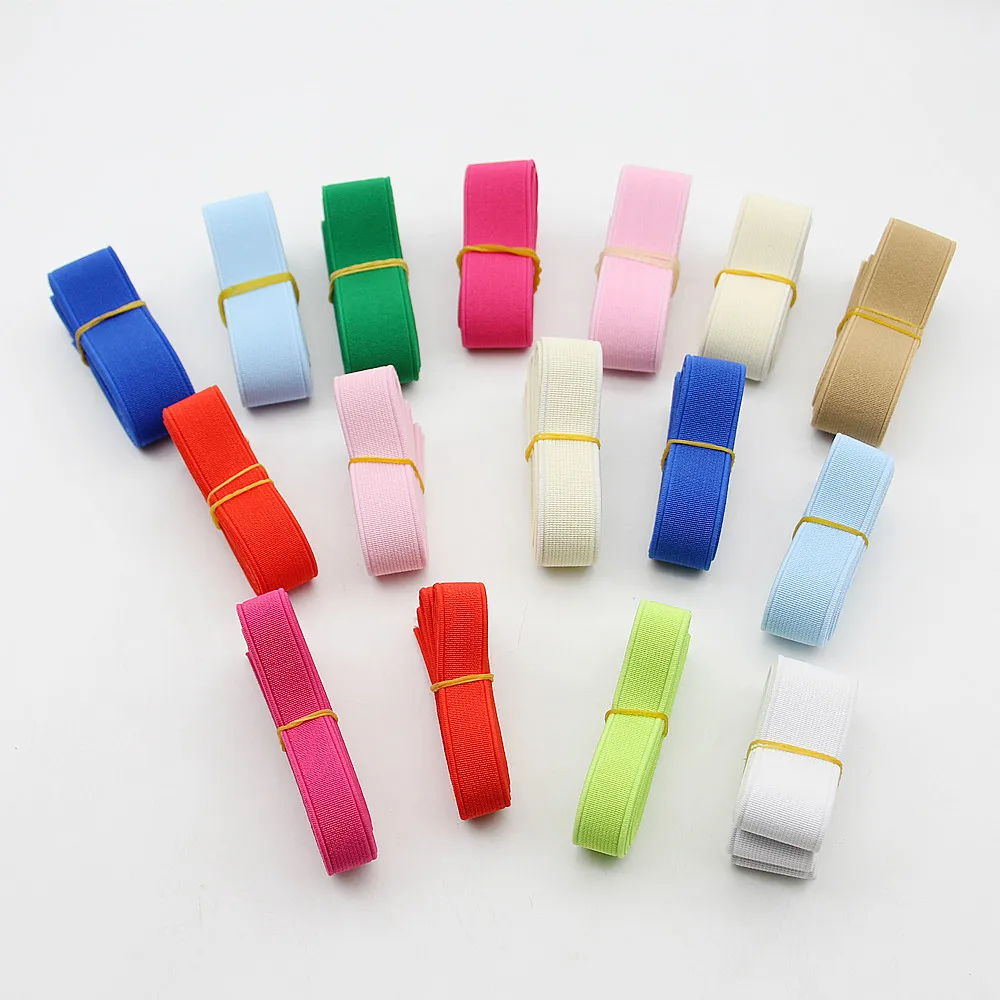 1 Meter 15/20/25mm Colorful Elastic Band Spendex Nylon Webbing Garment Trousers Dress Lace Trim DIY Clothing Sewing Accessories
1 Meter 15/20/25mm Colorful Elastic Band Spendex Nylon Webbing Garment Trousers Dress Lace Trim DIY Clothing Sewing Accessories