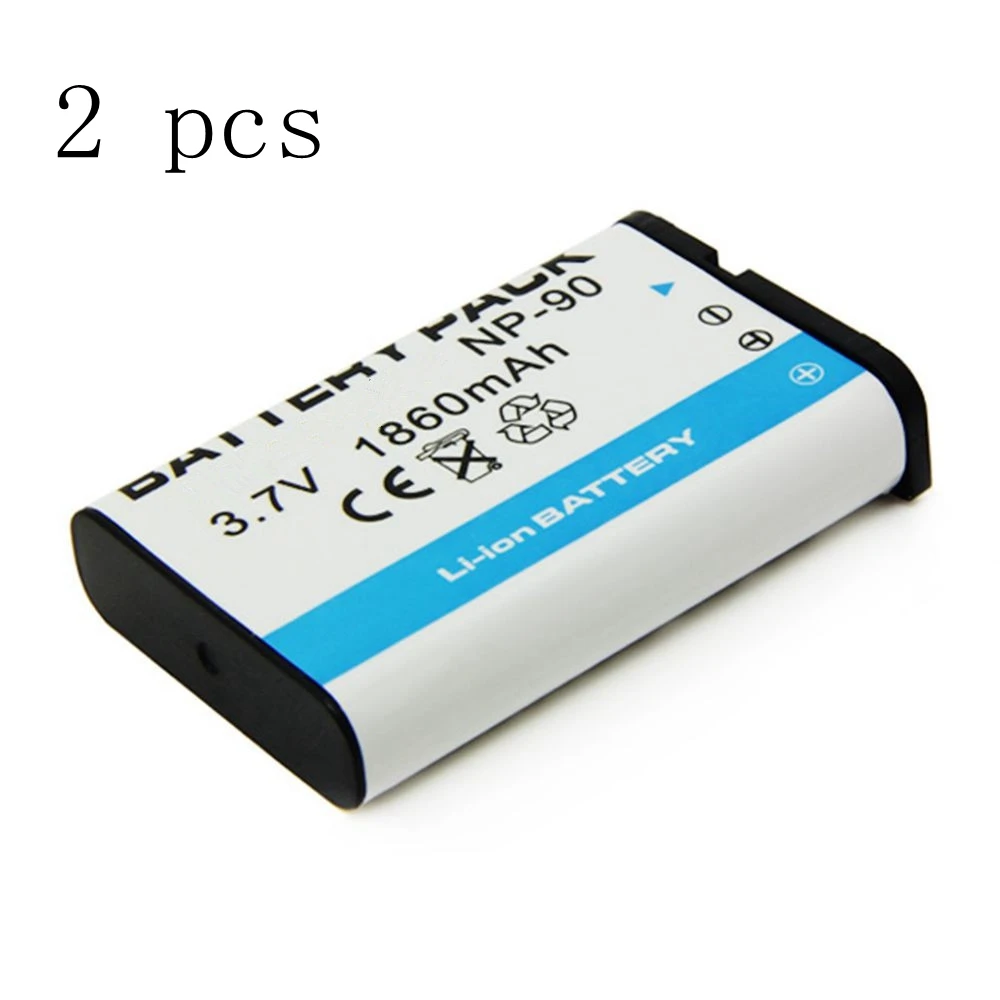 WHCYonline 2 шт. аккумулятор для фотоаппарата 1860 мАч Φ NP 90 CNP90 NP90 | Электроника