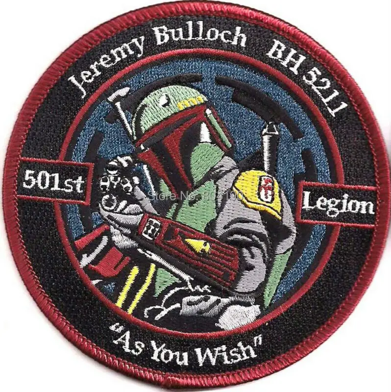 Star Wars 4" Jeremy Bulloch 501st Legion TV Movie Animated Costume Embroidered Emblem applique sew on iron on patch
Star Wars 4" Jeremy Bulloch 501st Legion TV Movie Animated Costume Embroidered Emblem applique sew on iron on patch