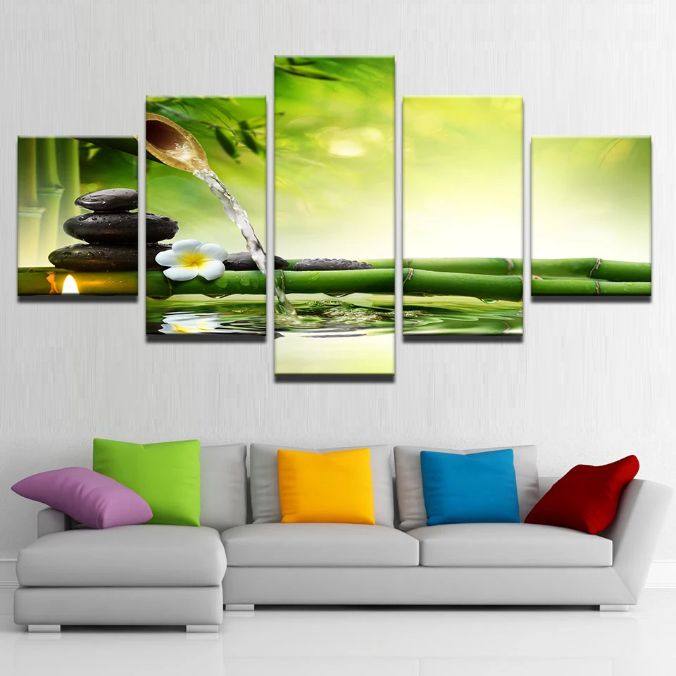 Artryst Living Room HD Printed Painting Home Decor Poster 5 Panel Zen Spring Stone Bamboo Flowing Water Modern Wall Art Pictures
Artryst Living Room HD Printed Painting Home Decor Poster 5 Panel Zen Spring Stone Bamboo Flowing Water Modern Wall Art Pictures