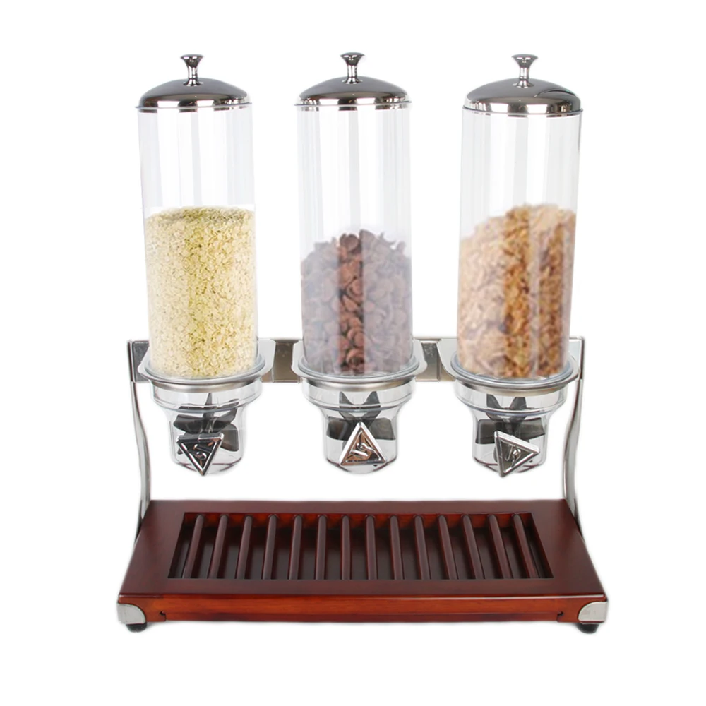 ITOP 2018 New Arrival Dry Food Dispenser 4L x3 Wooden Base Triple Head Cereal Dispener Dry Food Dispenser fast delivery
ITOP 2018 New Arrival Dry Food Dispenser 4L x3 Wooden Base Triple Head Cereal Dispener Dry Food Dispenser fast delivery