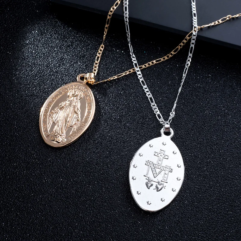 Virgin Mary Necklace For Women Pendant Necklace Gold Silver Our Lady Jewelry Christianity Jewelry Goddess Prayer Necklace
Virgin Mary Necklace For Women Pendant Necklace Gold Silver Our Lady Jewelry Christianity Jewelry Goddess Prayer Necklace
