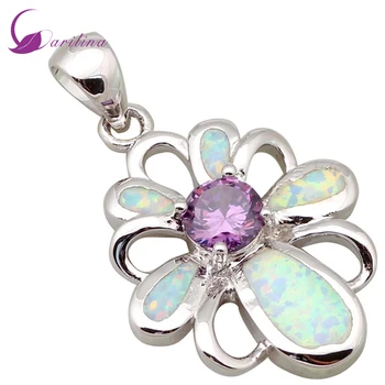 New Statement Jewelry Silver Color Jewelry Flower White Opal Purple Zircon Pendant For Women Fashion Jewelry P109
New Statement Jewelry Silver Color Jewelry Flower White Opal Purple Zircon Pendant For Women Fashion Jewelry P109