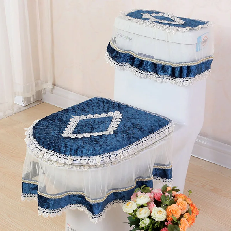 Lace Three-piece Set Toilet Seat Cover U-shaped Overcoat WC Cover Home Decor Bathroom Toilet Mats closestool merletto
Lace Three-piece Set Toilet Seat Cover U-shaped Overcoat WC Cover Home Decor Bathroom Toilet Mats closestool merletto