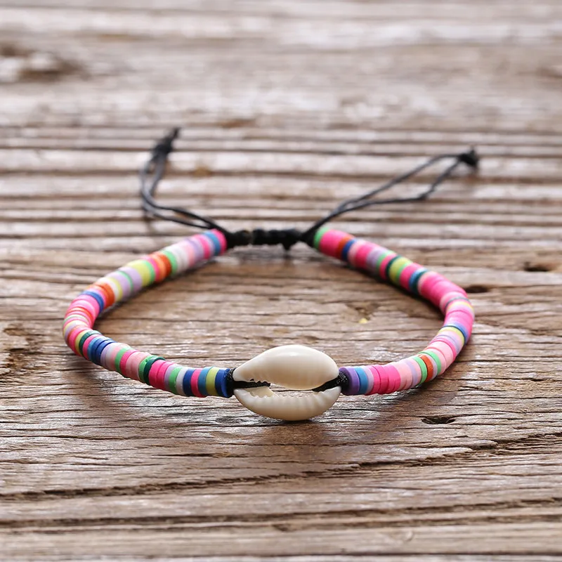 Handmade Bohemia Natural Shell Braided Bracelets Knots Colorful Resin Lucky Rope Bangle Unsix Size Adjustable DropShipping
Handmade Bohemia Natural Shell Braided Bracelets Knots Colorful Resin Lucky Rope Bangle Unsix Size Adjustable DropShipping