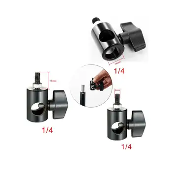 Durable Universal Metal 1/4 Speedlite Thread Adapter Screw Light Stand Bracket with Screw Mount Swivel Adapter
Durable Universal Metal 1/4 Speedlite Thread Adapter Screw Light Stand Bracket with Screw Mount Swivel Adapter