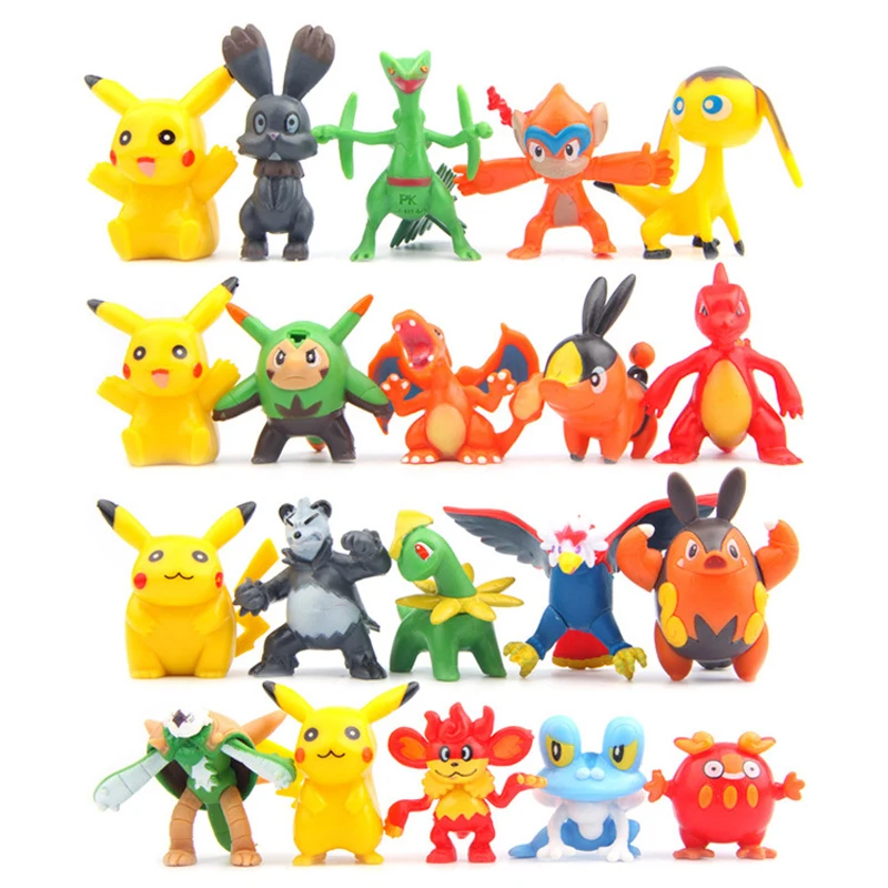 50pcs/lot Random Delivery Cute Pocket Monster Weedle Spearow Snorlax Pikachu PVC Action Figures Toys Model Toys
50pcs/lot Random Delivery Cute Pocket Monster Weedle Spearow Snorlax Pikachu PVC Action Figures Toys Model Toys