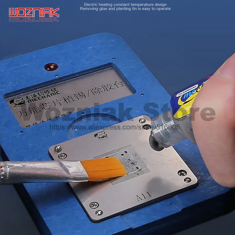 Wozniak for IPHONE 6/6p/6s/6sp/7/7p/8/8p/x/xs/max Plant Tin Steel net Electric Deleting glue thermostat platform Repair Mesh Kit
Wozniak for IPHONE 6/6p/6s/6sp/7/7p/8/8p/x/xs/max Plant Tin Steel net Electric Deleting glue thermostat platform Repair Mesh Kit