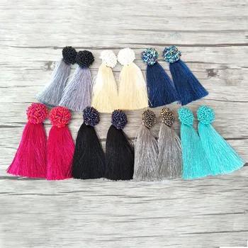 6 Pairs Wholesale long Cotton tassel Dangle earrings, Fashion Handmade Soft Bohemia charm earrings For Women ER622
6 Pairs Wholesale long Cotton tassel Dangle earrings, Fashion Handmade Soft Bohemia charm earrings For Women ER622