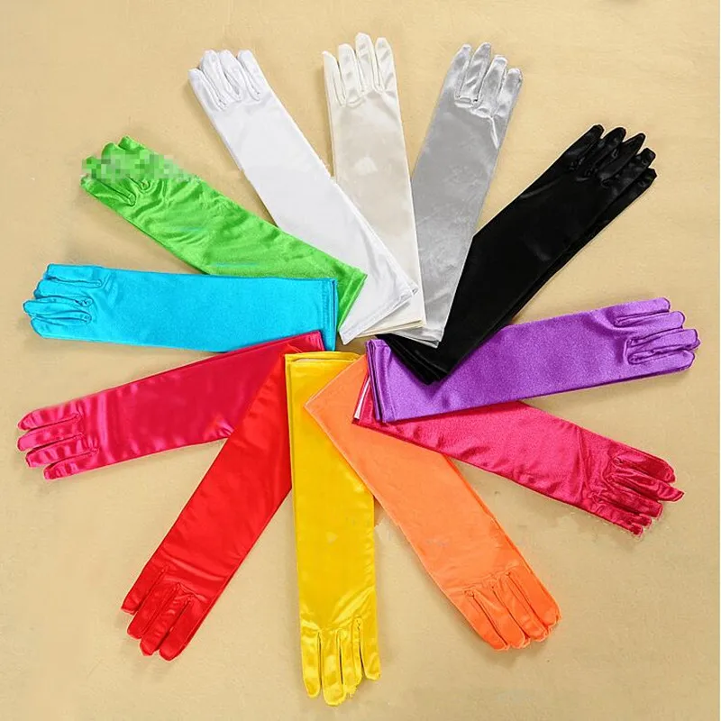 Colorful Satin Long Finger Gloves Women Lady Bridal Gloves Wedding Dance Show Party Supplies
Colorful Satin Long Finger Gloves Women Lady Bridal Gloves Wedding Dance Show Party Supplies