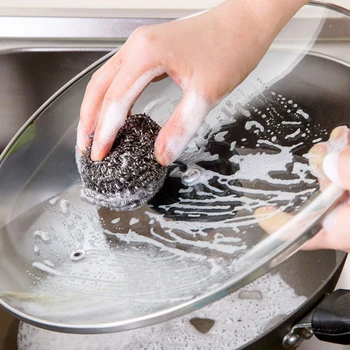 30pcs The Dishes Brush Pot Stainless Steel Wire Cleaning Ball Cleaning Brush Kitchen Product Hot Kitchen Tools
30pcs The Dishes Brush Pot Stainless Steel Wire Cleaning Ball Cleaning Brush Kitchen Product Hot Kitchen Tools