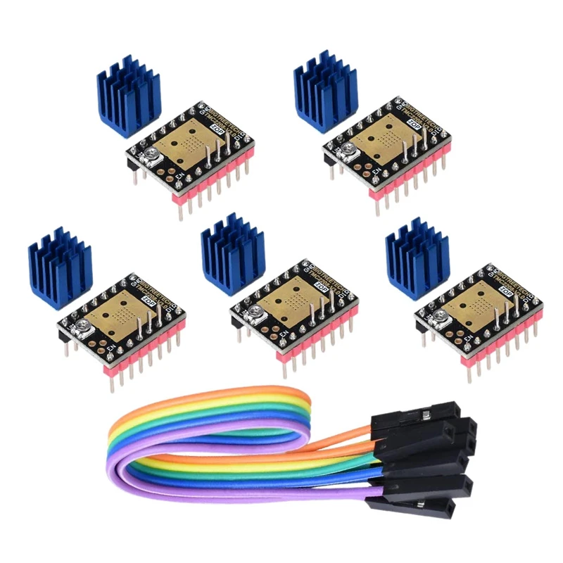 3D Printer Part Stepstick Mute Tmc2208 V3.0 Stepper Motor Driver With Heatsink For Skr V1.3 Mks Gen L Ramps 1.4/1.5/1.6 3D Pri
3D Printer Part Stepstick Mute Tmc2208 V3.0 Stepper Motor Driver With Heatsink For Skr V1.3 Mks Gen L Ramps 1.4/1.5/1.6 3D Pri