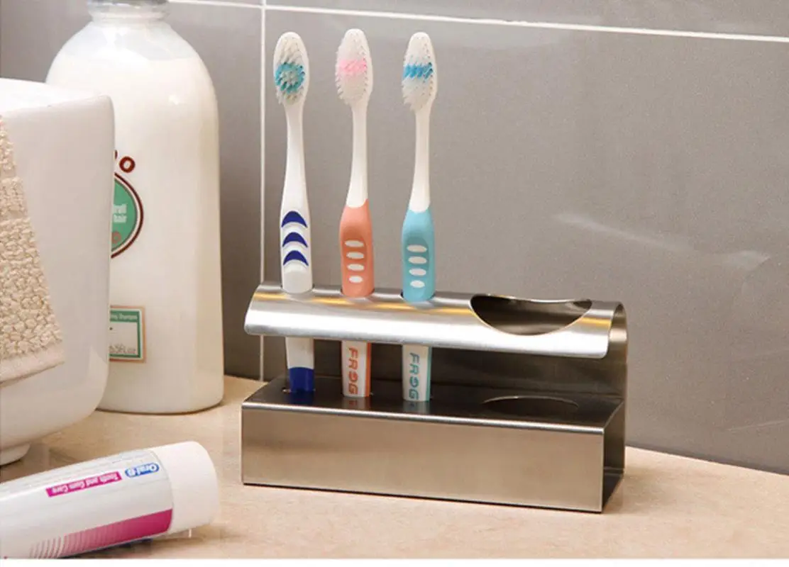 1PC 304 stainless steel toothbrush holder storage rack creative bathroom wash toothbrush holder
1PC 304 stainless steel toothbrush holder storage rack creative bathroom wash toothbrush holder