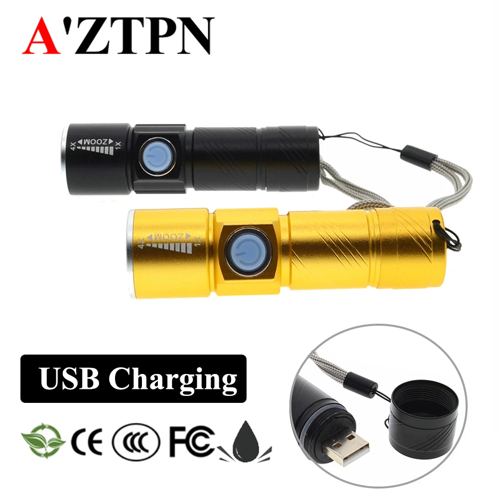 Светодиодный фонарик USB удобный мощный перезаряжаемый usb светильник онарик