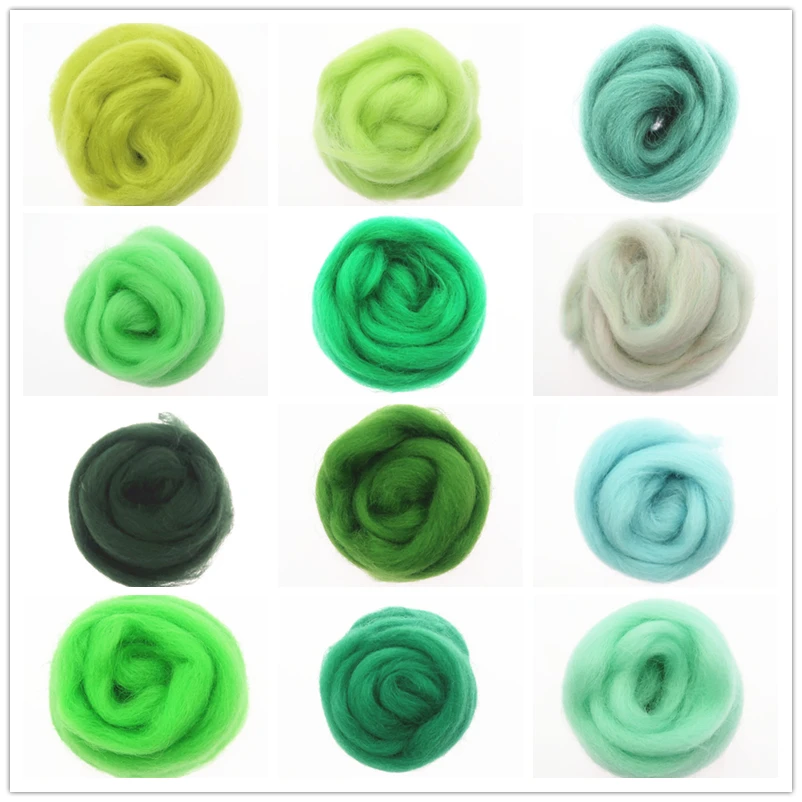 50/100g/ Green Color Series Wool Fibre Flower Animal Wool Felting Handmade Spinning DIY Craft Materials Tool Felt Felting Wool
50/100g/ Green Color Series Wool Fibre Flower Animal Wool Felting Handmade Spinning DIY Craft Materials Tool Felt Felting Wool