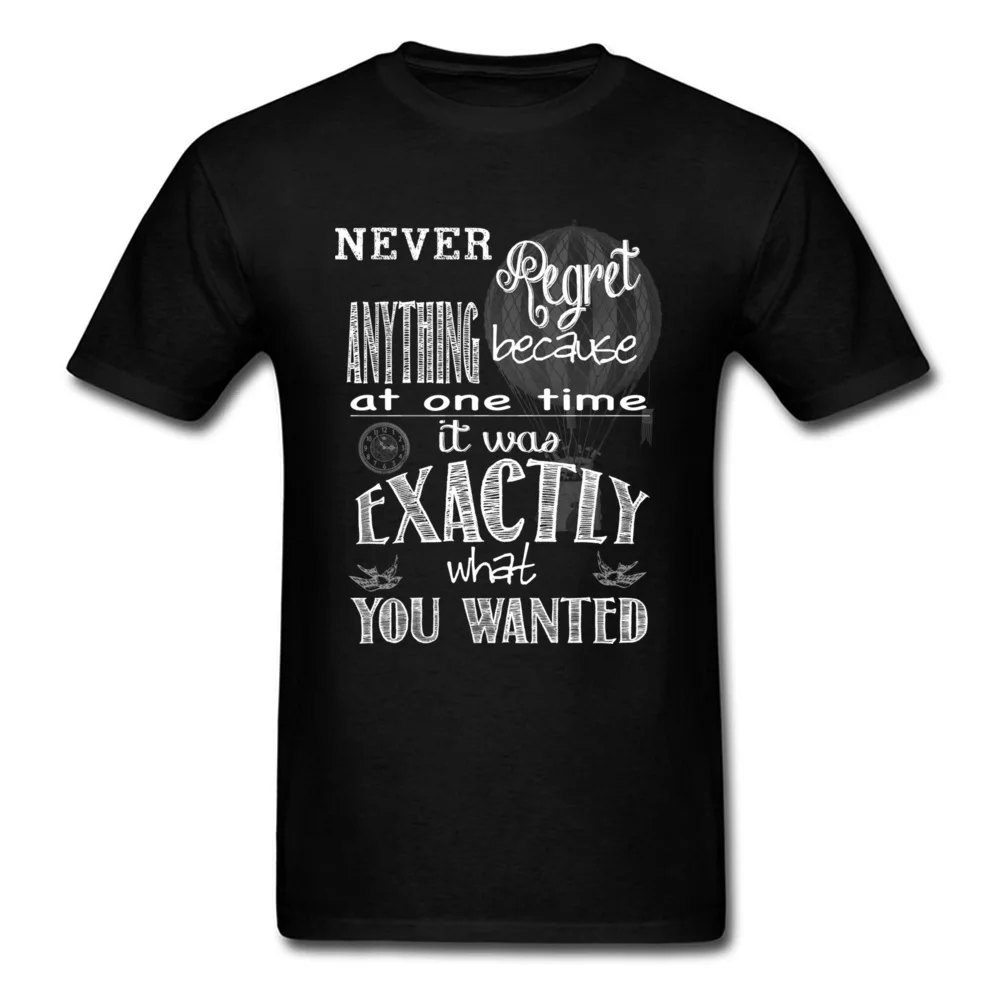 Never Regret Inspirational Typography_black