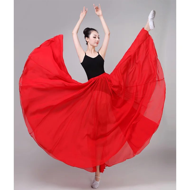 Lady Belly Dancing Skirt Dance Female Half-length Dress Big Swing Skirt Elegant Modern Dance Ballet Dance Practice Dress D0797
Lady Belly Dancing Skirt Dance Female Half-length Dress Big Swing Skirt Elegant Modern Dance Ballet Dance Practice Dress D0797