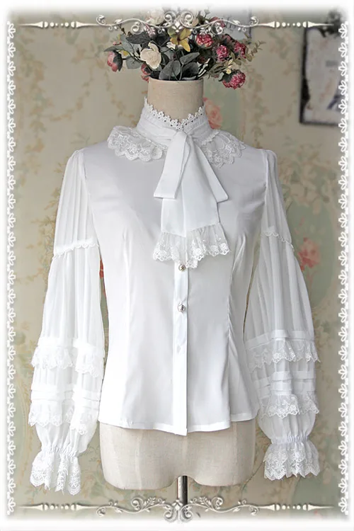 Blouse Ladies Chiffon Stand Collar Long Sleeves Stripes Tie Lolita Blouse Sweet Lolita Shirt
Blouse Ladies Chiffon Stand Collar Long Sleeves Stripes Tie Lolita Blouse Sweet Lolita Shirt