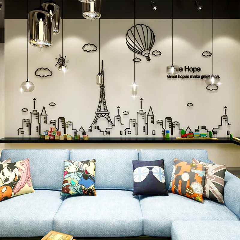 Nordic Tower Acrylic 3D Stereo Wall Sticker Home Decor Decals Living Room DIY Wall Sticker Bedroom Stickers Hot Sale Wallpaper
Nordic Tower Acrylic 3D Stereo Wall Sticker Home Decor Decals Living Room DIY Wall Sticker Bedroom Stickers Hot Sale Wallpaper