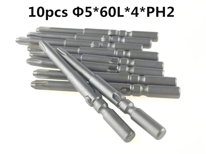 10pcs 5x60x4xPH2 Magnetic Electric Screwdriver Dia 4mm phillips Bits PH2 Length 60mm Power Tools
10pcs 5x60x4xPH2 Magnetic Electric Screwdriver Dia 4mm phillips Bits PH2 Length 60mm Power Tools