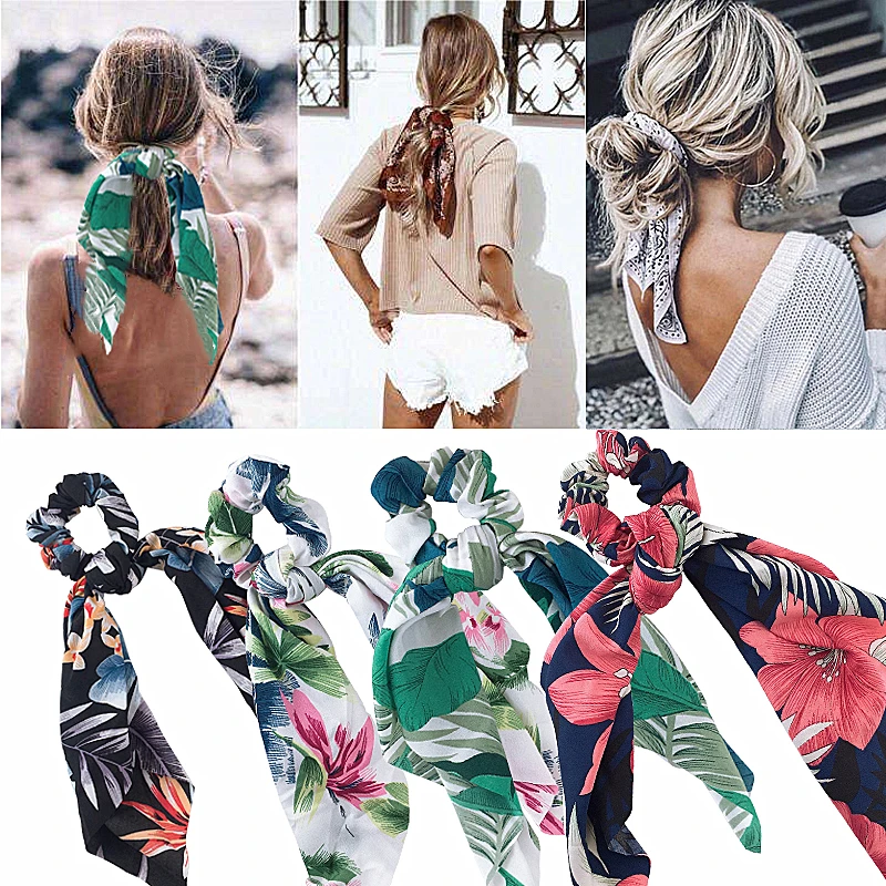 Summer Ponytail Drift Hair Bands Elastic Hair Rope Ties Scrunchies Hair Bands Leaf Women Flower Print Hair accessories
Summer Ponytail Drift Hair Bands Elastic Hair Rope Ties Scrunchies Hair Bands Leaf Women Flower Print Hair accessories