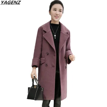 YAGENZ 2018 NEW Women's Winter Jackets Coats Elegant Women Woolen Coat Plus Size Comfortable Loose Lady Long Outwear Jacket K789
YAGENZ 2018 NEW Women's Winter Jackets Coats Elegant Women Woolen Coat Plus Size Comfortable Loose Lady Long Outwear Jacket K789
