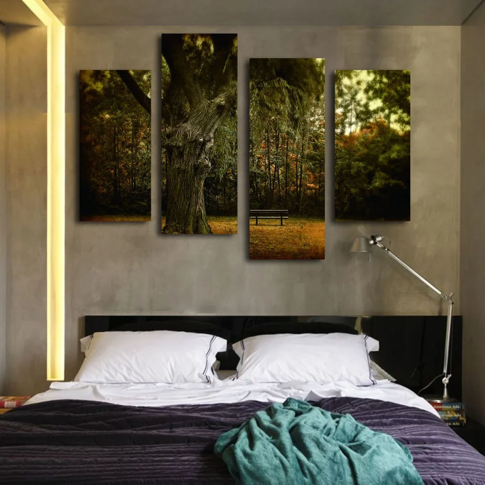 Modern wall art canvas autumn park landscape picture on living room decoration artwork
Modern wall art canvas autumn park landscape picture on living room decoration artwork