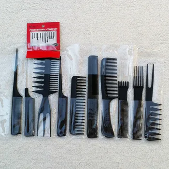 100sets/Lot Free Shipping 10Pcs Barbers Brush Comb Set Black Pro Salon Hair Styling Combs tools Hairdressing Plastic
100sets/Lot Free Shipping 10Pcs Barbers Brush Comb Set Black Pro Salon Hair Styling Combs tools Hairdressing Plastic