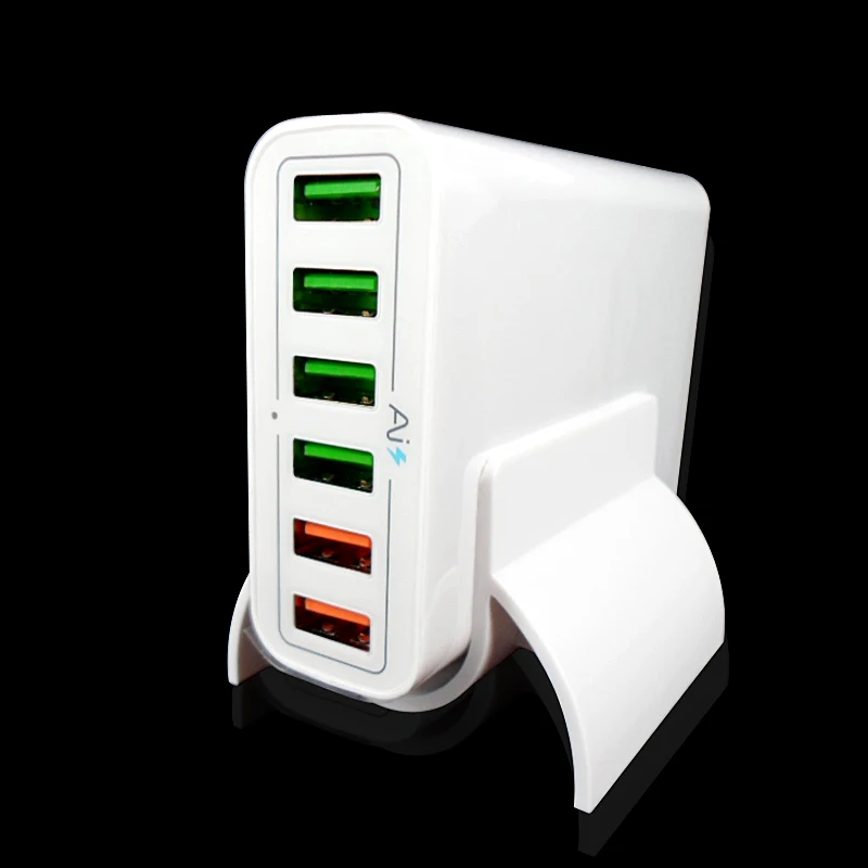 6 Port Universal Smart USB Charger 2.4A max 60W 5V/12A US EU Wall Charging Quick Charge 2.0 5V Phone 9V 12V Tablet Charger
6 Port Universal Smart USB Charger 2.4A max 60W 5V/12A US EU Wall Charging Quick Charge 2.0 5V Phone 9V 12V Tablet Charger