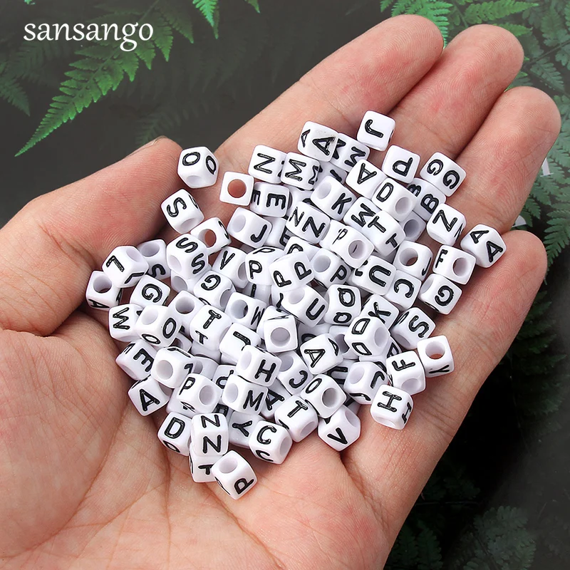 Jewelry DIY Hand Made 100 PCS 6mm*6mm White Cubic 26 Letters Wooden Beads Fit European Bracelet Necklace Earrings Making
Jewelry DIY Hand Made 100 PCS 6mm*6mm White Cubic 26 Letters Wooden Beads Fit European Bracelet Necklace Earrings Making