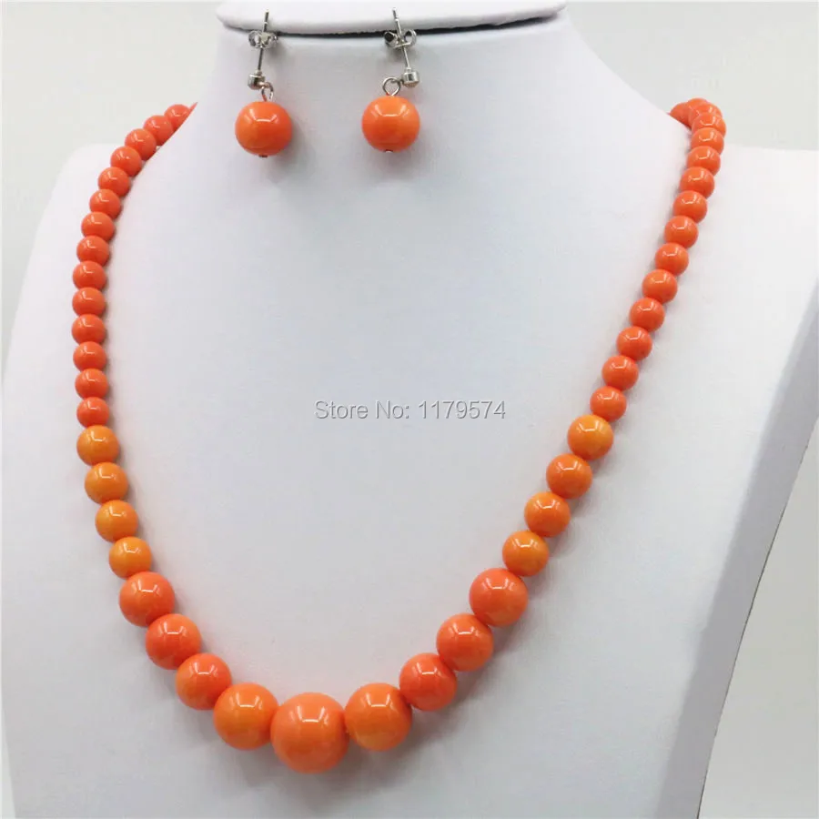 6-14mm Natural Accessories Orange Seashell Beads Tower Necklace Chain Earbob Earrings Sets Jewelry Making Christmas Girls Gifts
6-14mm Natural Accessories Orange Seashell Beads Tower Necklace Chain Earbob Earrings Sets Jewelry Making Christmas Girls Gifts