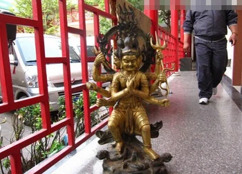 USPS to USA S2968 37 Tibet Buddhism Copper Bronze Gild three Face 8 Armed MaHaKaLa Buddha Statue
USPS to USA S2968 37 Tibet Buddhism Copper Bronze Gild three Face 8 Armed MaHaKaLa Buddha Statue