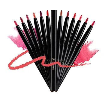 12 Colors Professional Waterproof Long-lasting Rotary Matte Lip Liner Pencil Makeup Colorful Lipstick Pen Depict Cosmetic Beauty
12 Colors Professional Waterproof Long-lasting Rotary Matte Lip Liner Pencil Makeup Colorful Lipstick Pen Depict Cosmetic Beauty