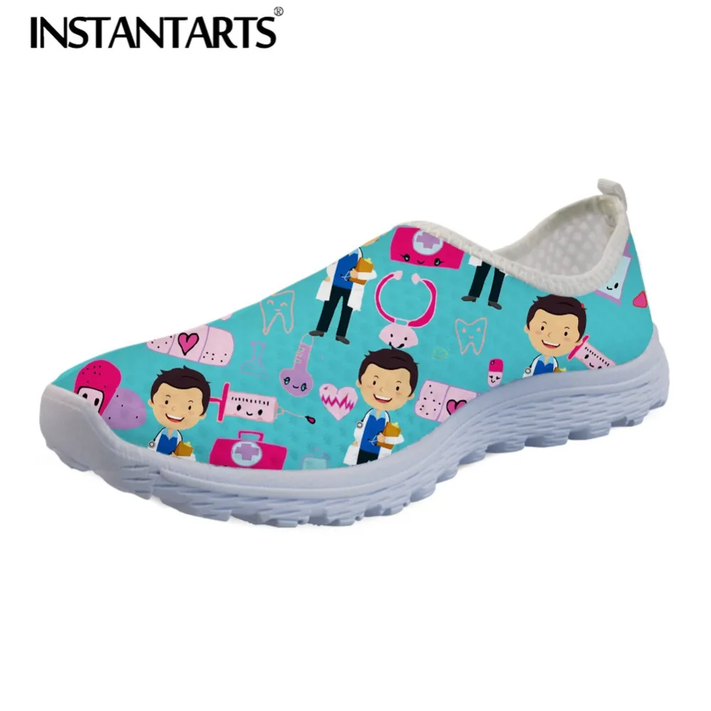 INSTANTARTS Nurse Shoes Women Summer Breathable Air Mesh Sneakers Shoes Cartoon Nurse Print Beach Water Footwear Female Shoes
INSTANTARTS Nurse Shoes Women Summer Breathable Air Mesh Sneakers Shoes Cartoon Nurse Print Beach Water Footwear Female Shoes