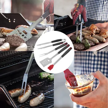4pc Stainless Steel BBQ / Grilling Tool Set durable Combination Of Barbecue Utensils Home Baking Tool Mould
4pc Stainless Steel BBQ / Grilling Tool Set durable Combination Of Barbecue Utensils Home Baking Tool Mould