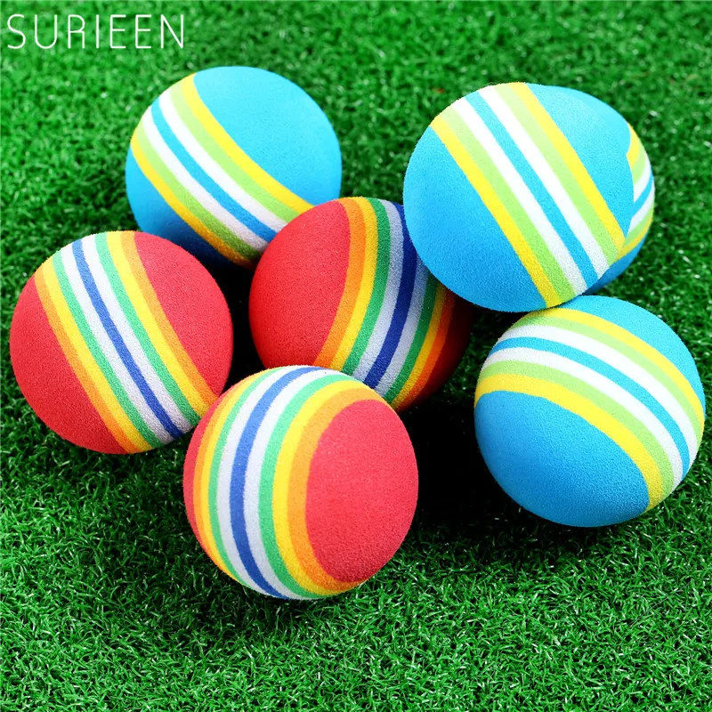 NEW 10PCS/ Lot EVA Golf Soft Rainbow Balls 42mm Golf Swing Training Aids Indoor Practice Sponge Foam Tennis Balls RED/ BLUE
NEW 10PCS/ Lot EVA Golf Soft Rainbow Balls 42mm Golf Swing Training Aids Indoor Practice Sponge Foam Tennis Balls RED/ BLUE