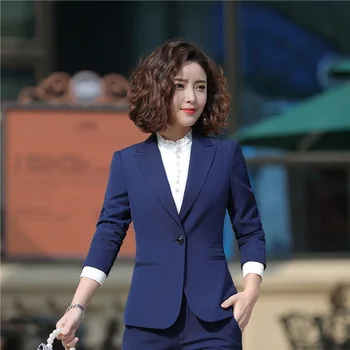 Formal Business Women Work Wear Blazers and Jackets Coat Long Sleeve Ladies Office Outwear Tops Clothes Elegant Navy Blue
Formal Business Women Work Wear Blazers and Jackets Coat Long Sleeve Ladies Office Outwear Tops Clothes Elegant Navy Blue
