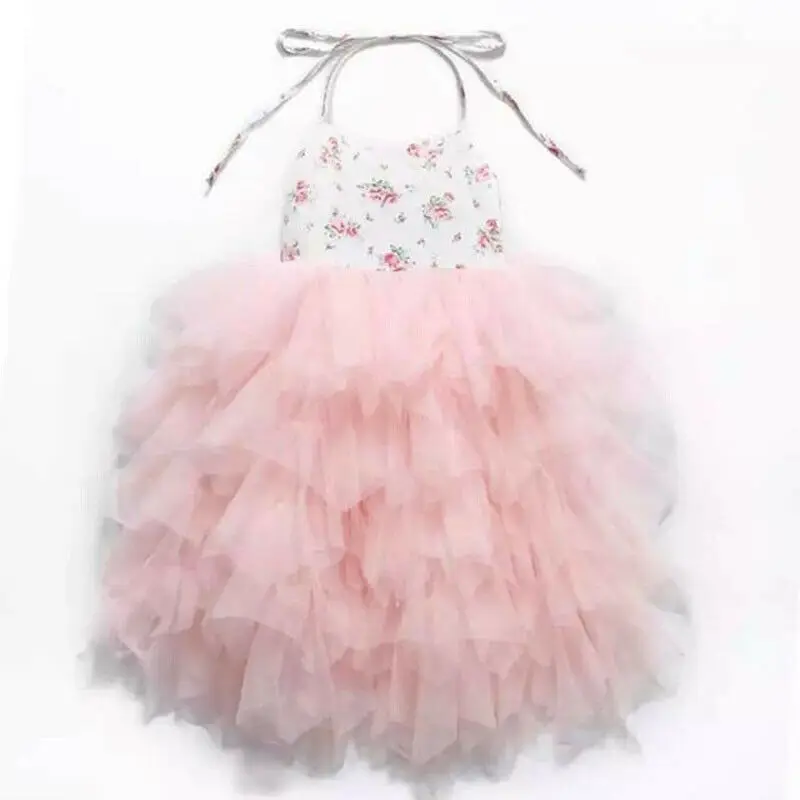 Kids Baby Girls Formal Princess Dress Halter Lace-up Flowers Mid-Calf Layered Dresses Girls Ruffles Tulle Tutu Sundress 18M-6Y
Kids Baby Girls Formal Princess Dress Halter Lace-up Flowers Mid-Calf Layered Dresses Girls Ruffles Tulle Tutu Sundress 18M-6Y