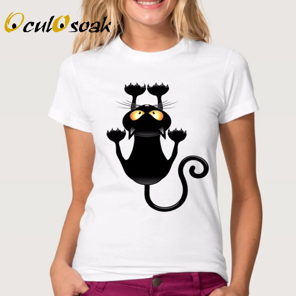 Plus Size Woman T Shirt Cat Printed Harajuku Short Sleeve Casual Round Neck Summer Tops Vetement Femme Cheap Clothes 2019 New
Plus Size Woman T Shirt Cat Printed Harajuku Short Sleeve Casual Round Neck Summer Tops Vetement Femme Cheap Clothes 2019 New