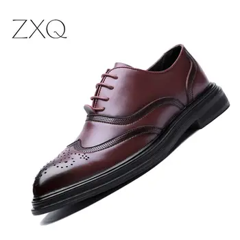 Men Brogues Genuine Leather Shoes Quality Formal England Style Wedding Oxford Shoes Men Bullock Carved Shoes
Men Brogues Genuine Leather Shoes Quality Formal England Style Wedding Oxford Shoes Men Bullock Carved Shoes
