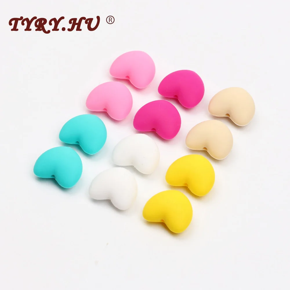 TYRY.HU 50Pc Heart Silicone Beads Food Grade Baby Teething Toy Accessories Baby Pacifier Beads Teething Chewable Newborn Nursing
TYRY.HU 50Pc Heart Silicone Beads Food Grade Baby Teething Toy Accessories Baby Pacifier Beads Teething Chewable Newborn Nursing