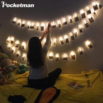 LED Photo Clip String Lights 1.5M 3M 6M 10M Multi-Colors Night Light Battery Powered LED Picture Lights for Party Home Decor
LED Photo Clip String Lights 1.5M 3M 6M 10M Multi-Colors Night Light Battery Powered LED Picture Lights for Party Home Decor